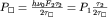 $P_{\Box} = \frac{h\nu_0 F_2 \tau_2}{2\tau_{\Box}} = P_1 \frac{\tau_2}{2\tau_{\Box}}$